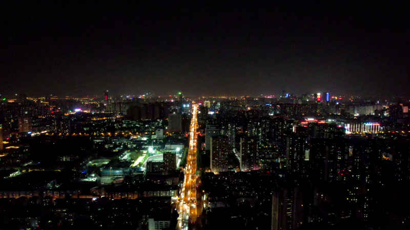 安徽合肥城市风光航拍图 