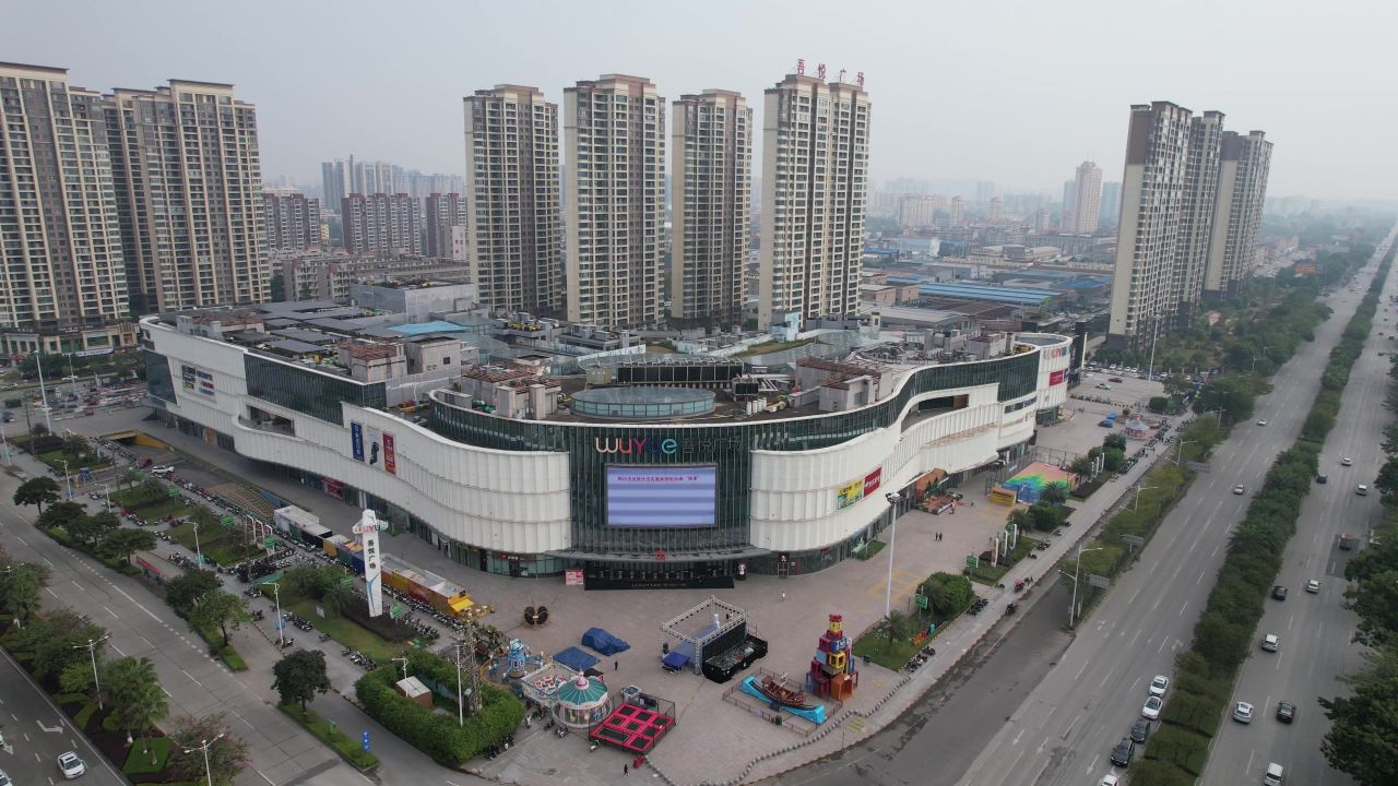 广西钦州城市风光城市建设航拍  