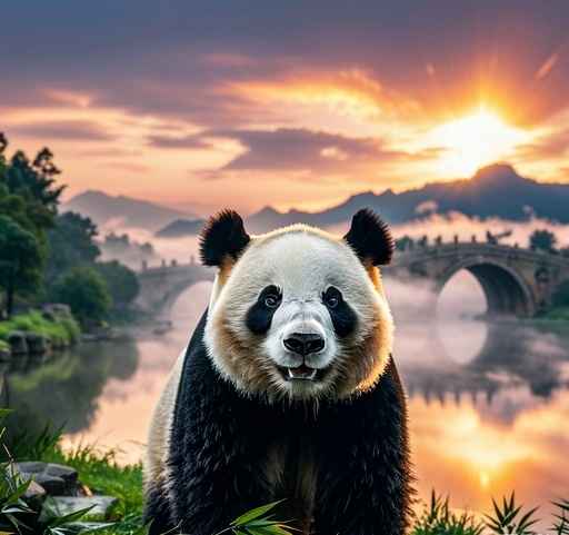 熊猫与桥