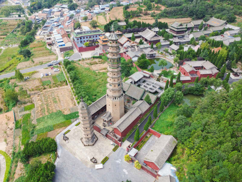 航拍山西晋城古建风光 3