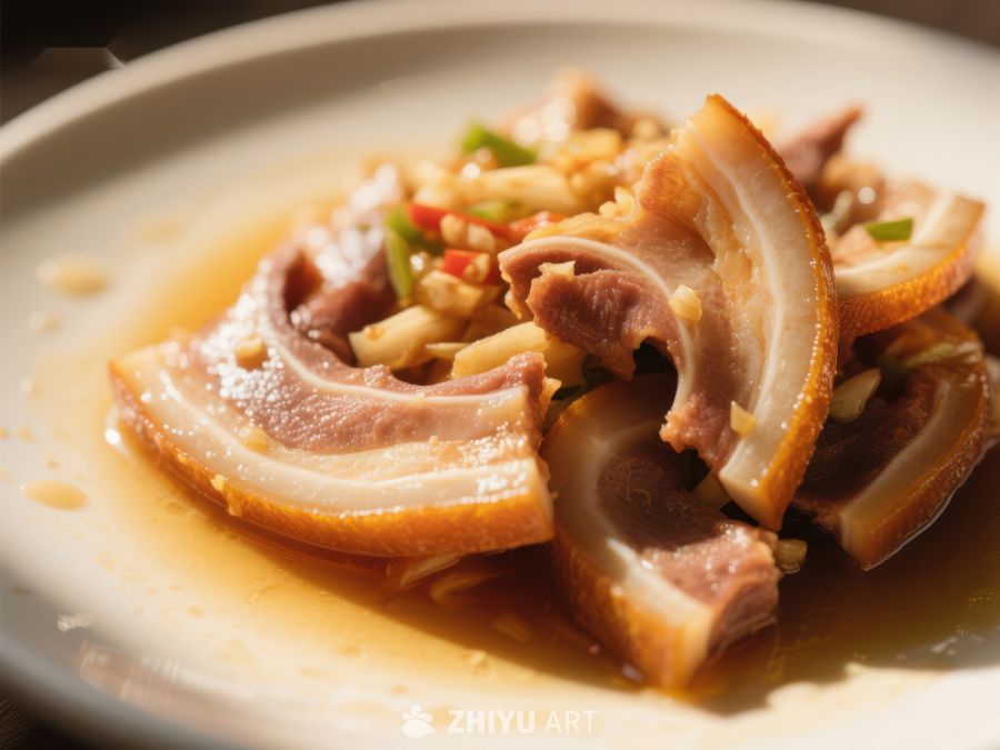 香辣猪耳拌菜特写 1648