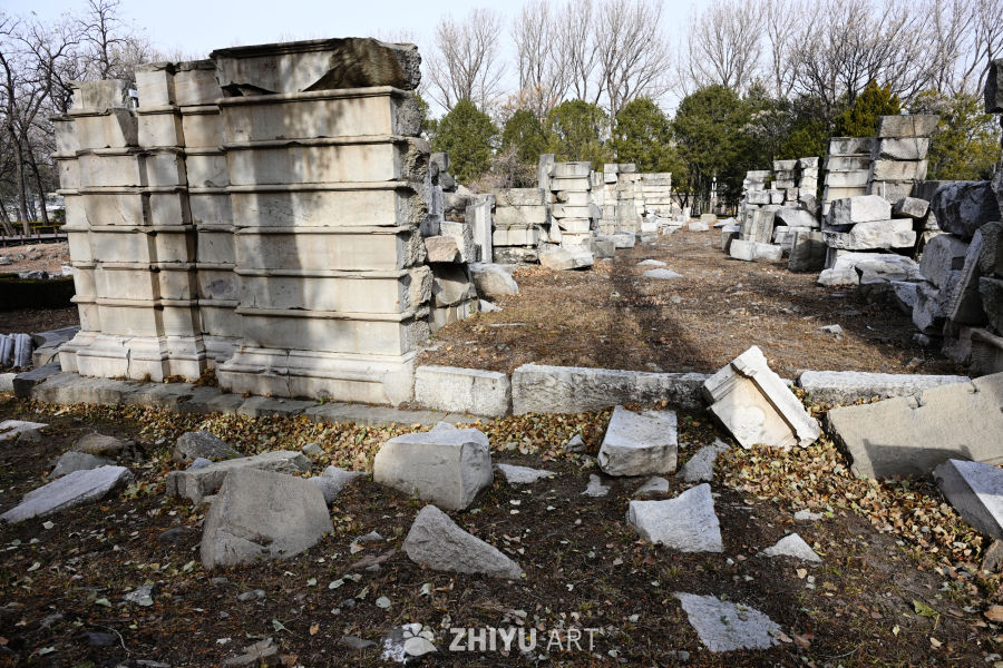 圆明园遗址秋景