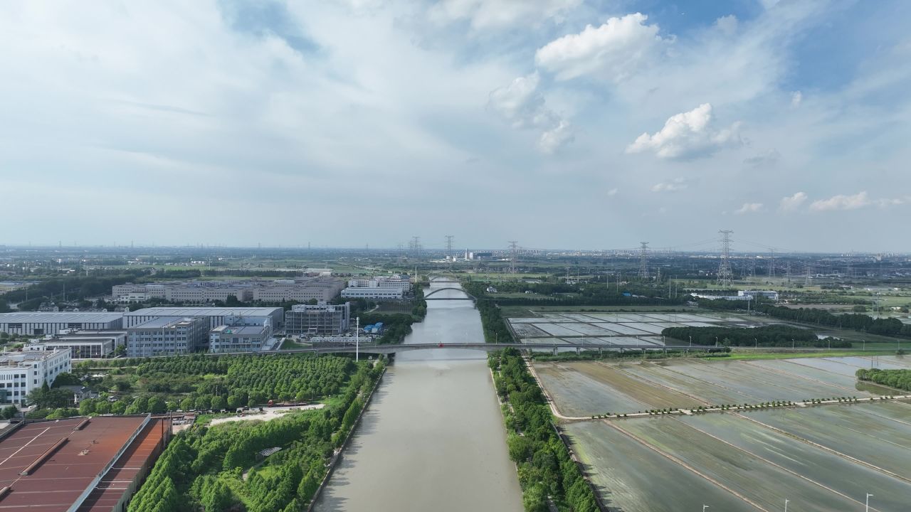 4K航拍乡镇工业区 4