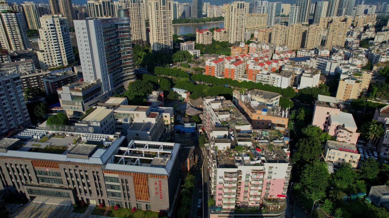 航拍福州市第二医院