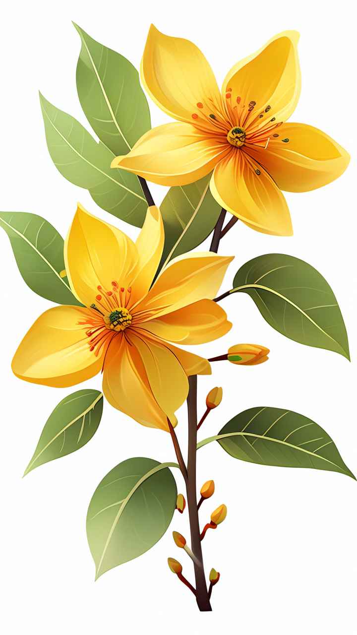 迎春花春季插画 13