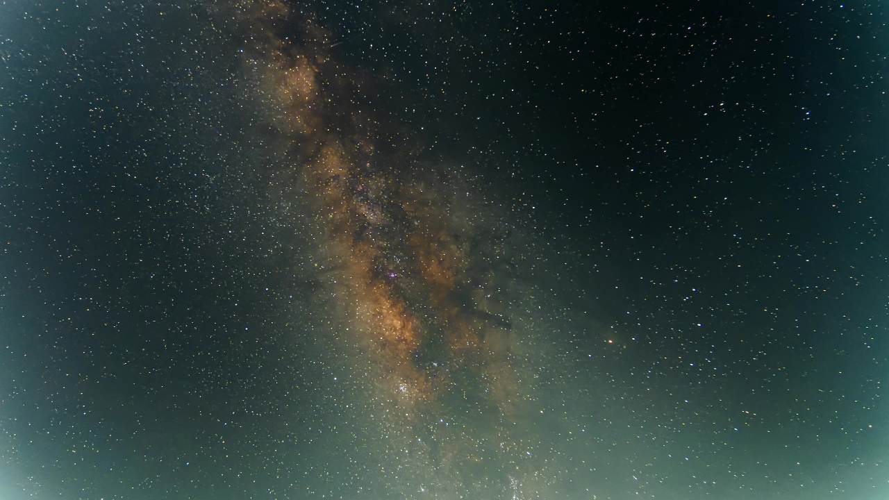 广东璀璨星空银河素材