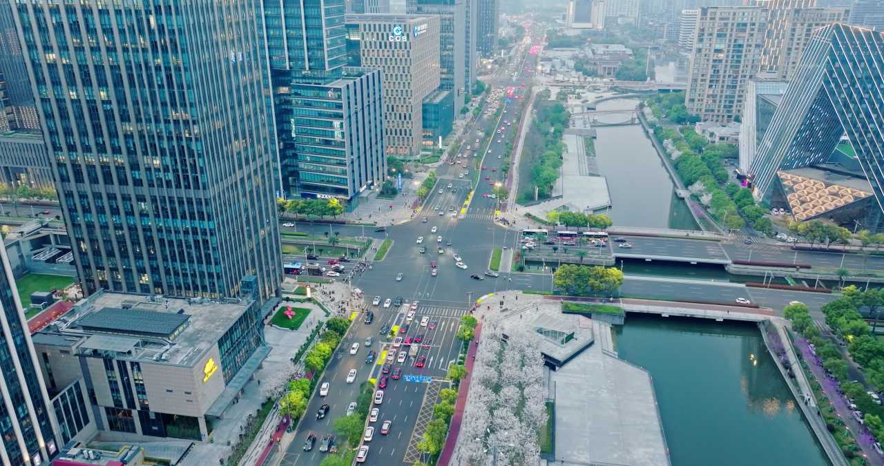 宁波城市建筑风光航拍 27