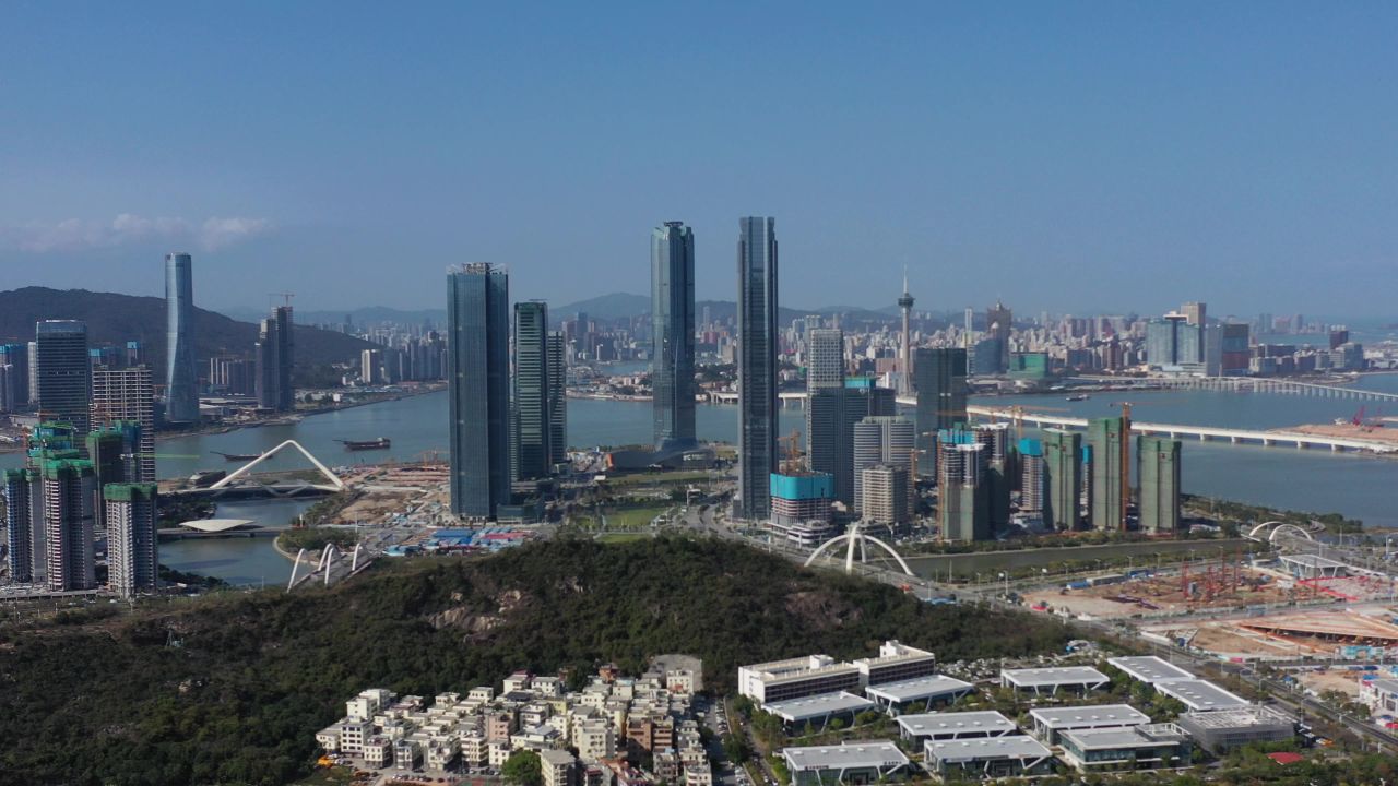 小横琴山湖航拍