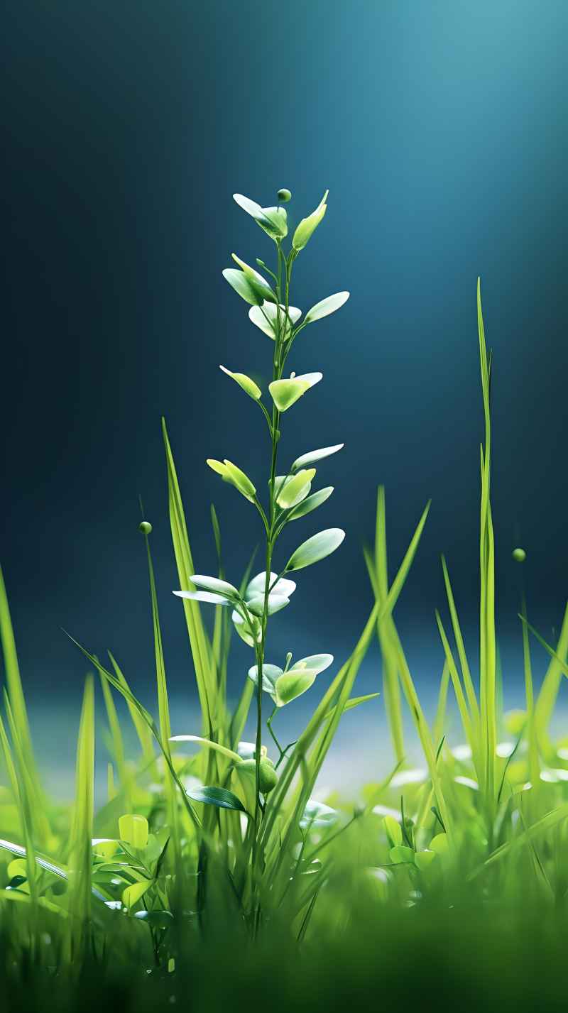 唯美绿植自然清新小草 14