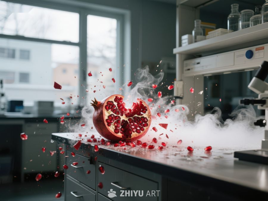 实验室中石榴爆裂瞬间 521