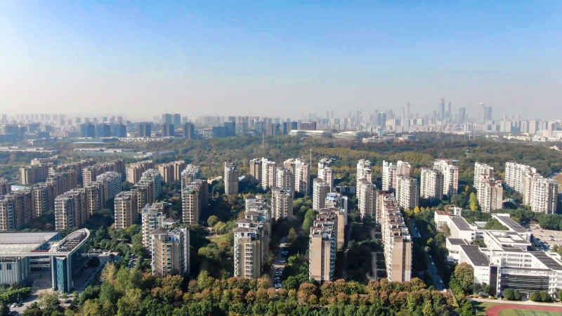 河南郑州城市风光航拍图 