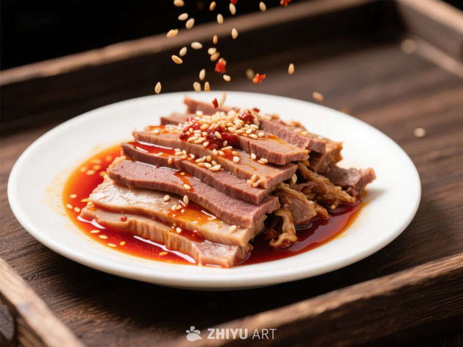 麻辣牛肉片配红油酱 952