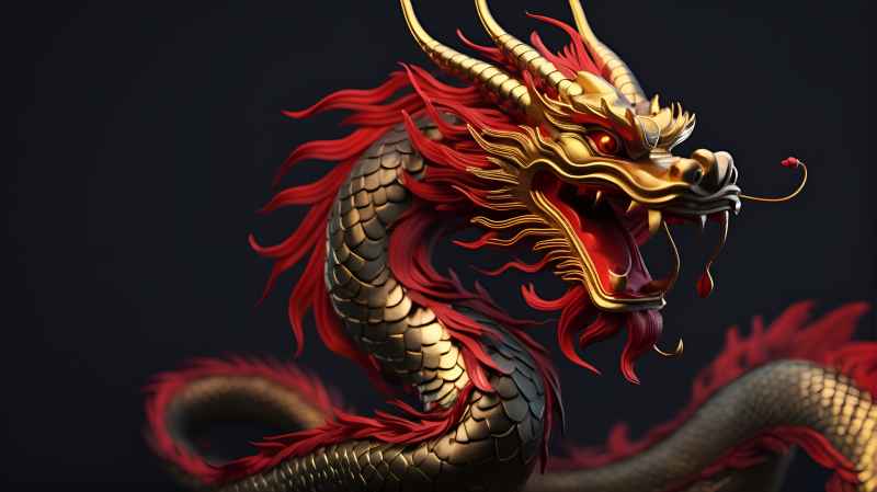 龙年，中国龙，背景图