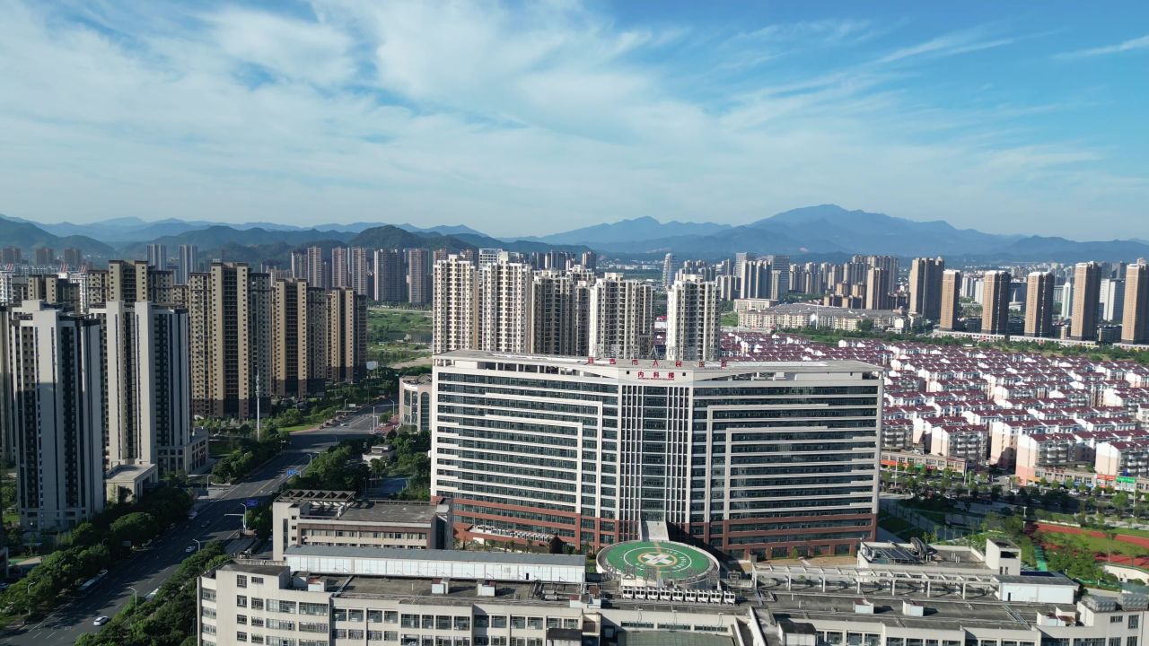 航拍宜春市人民医院