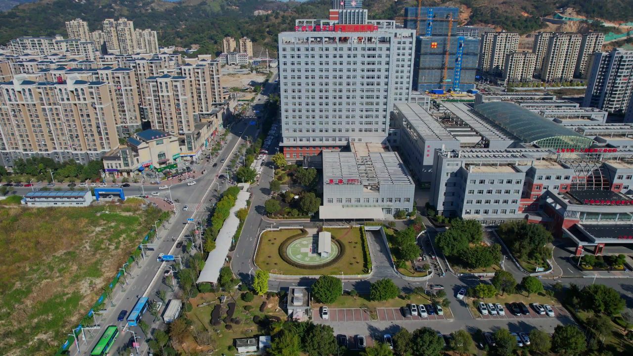 航拍宁德市医院东侨院区