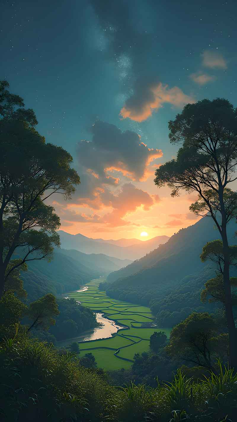 未来风格大自然森林超自然风景画质 30