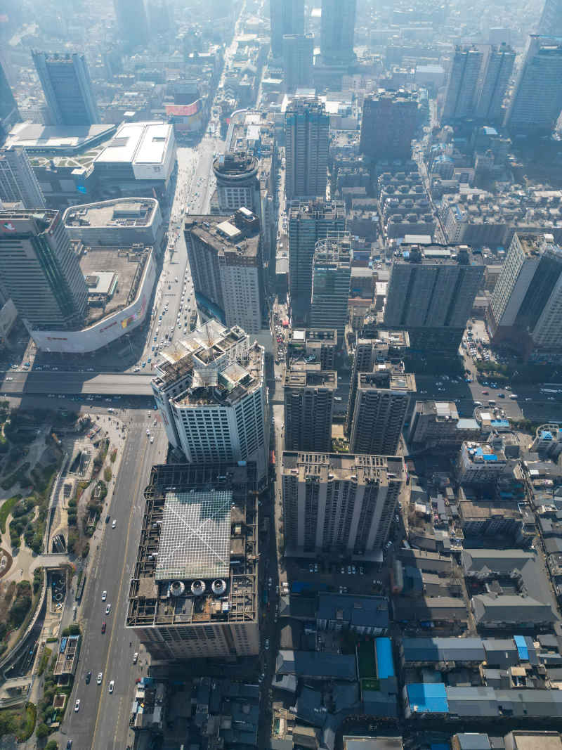 湖南长沙城市风光航拍摄影图