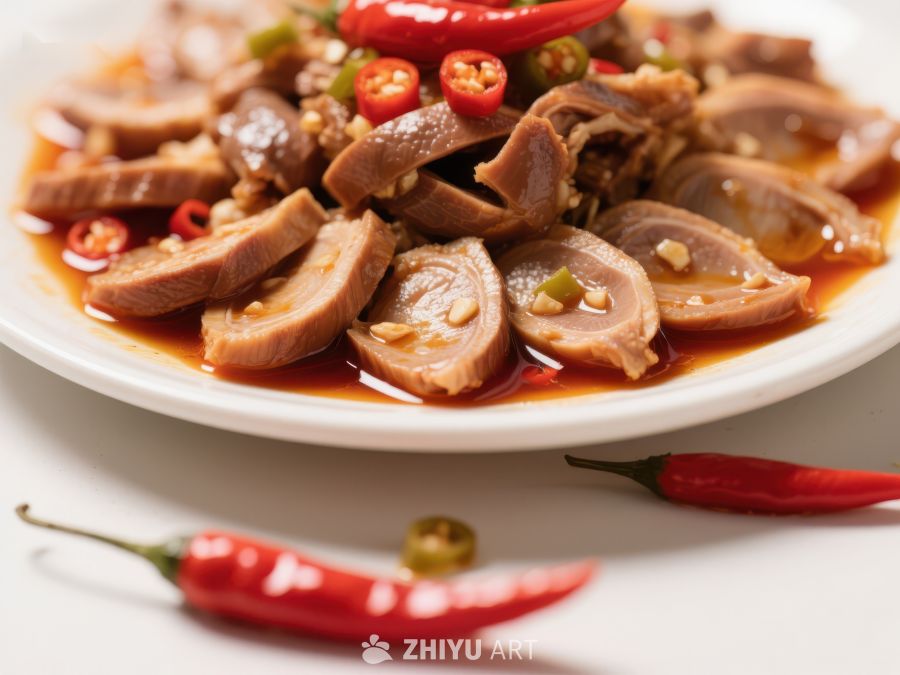 麻辣猪肚配红椒，美味下饭菜 975
