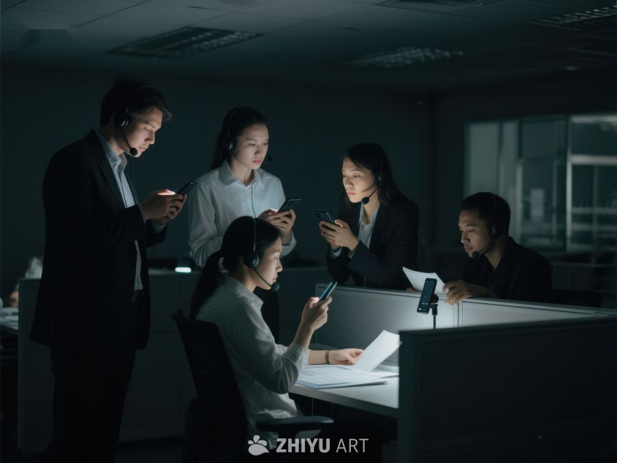 夜班团队协作讨论 406