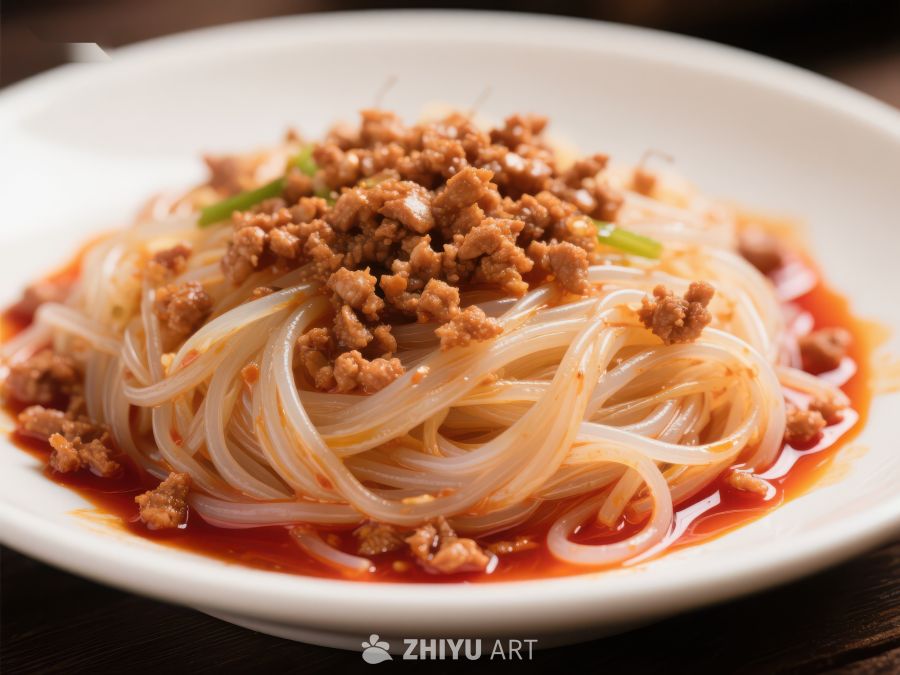 红油粉丝配肉末 221