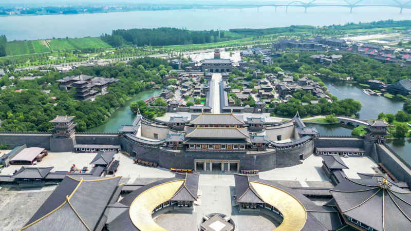 湖北襄阳城市风光旅游景区航拍摄影图 