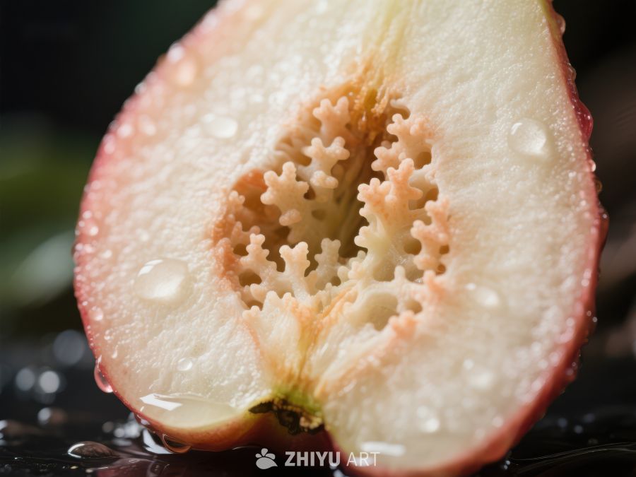 切开的苹果内部独特结构 368