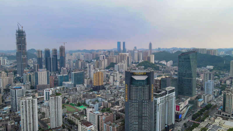贵州贵阳城市建设航拍摄影图