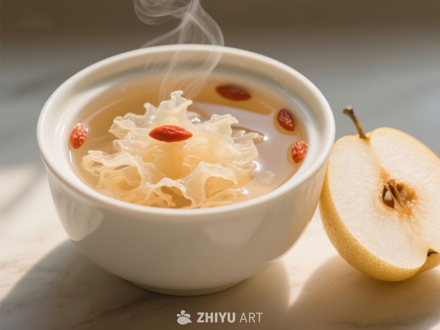 银耳雪梨汤，滋补养生佳品 1110