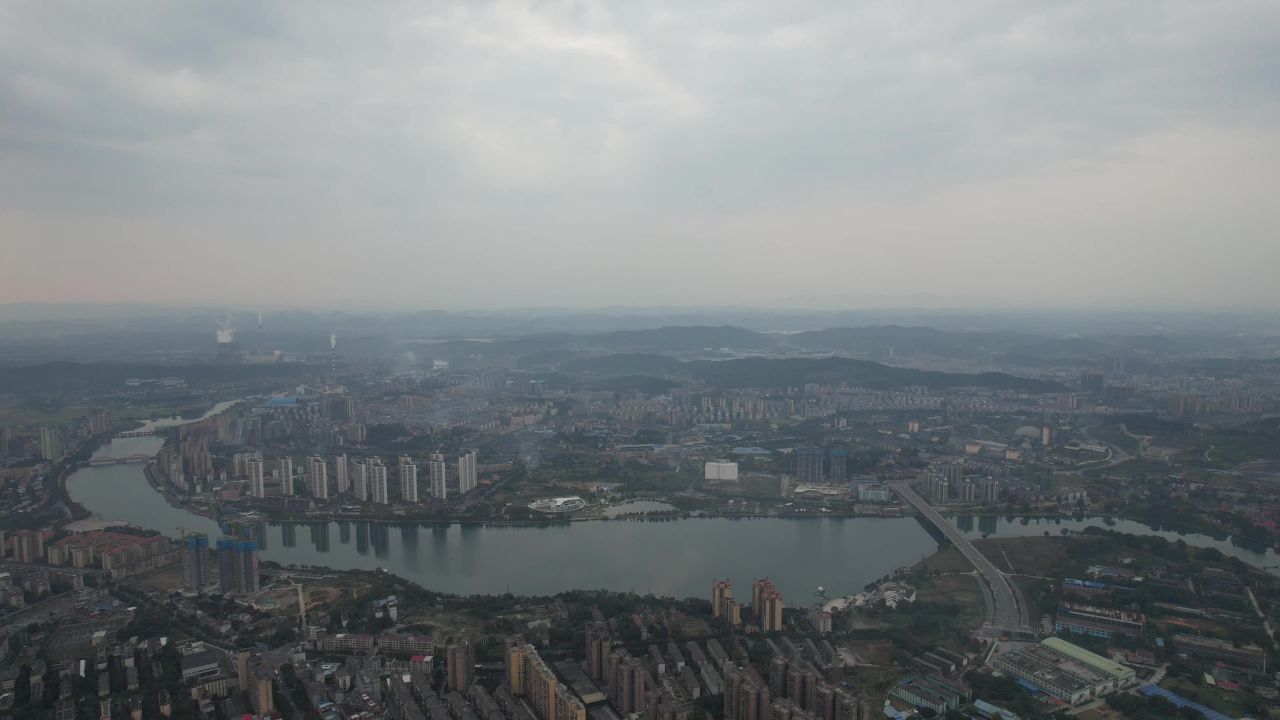 湖南郴州资兴城市建设航拍