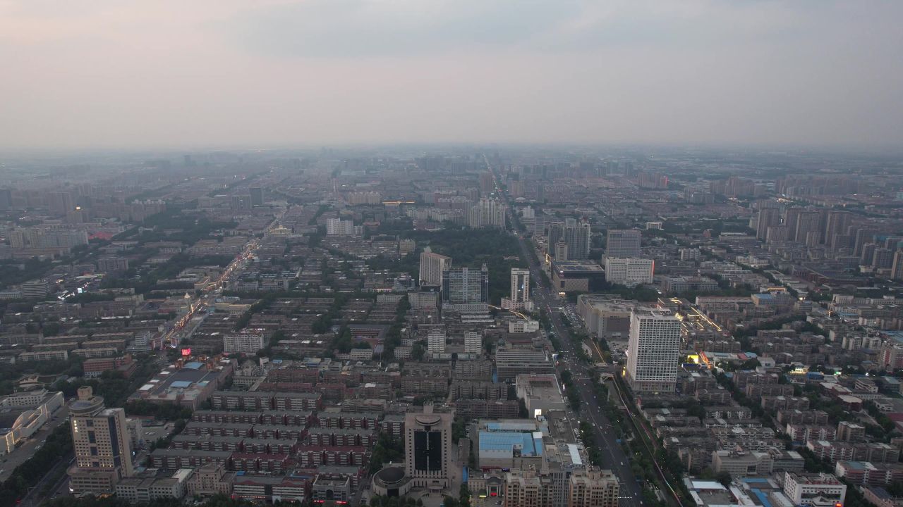 山东淄博城市风光地标建筑城市宣传片航拍 
