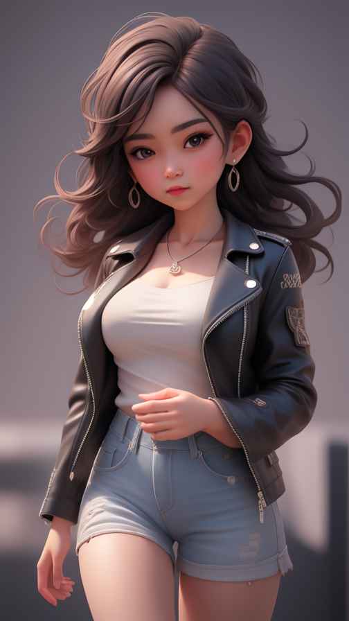 穿牛仔的女孩