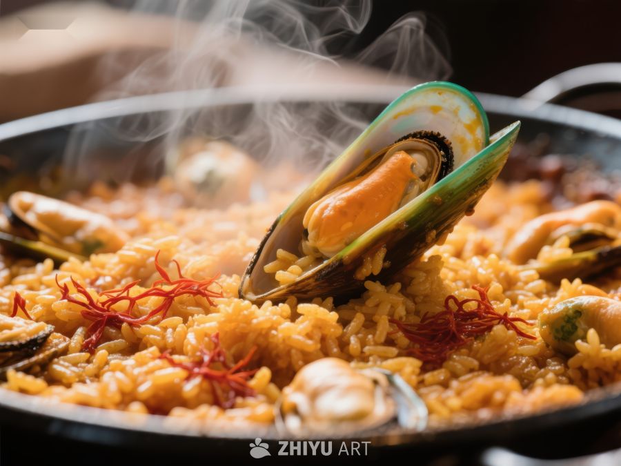 热气腾腾的海鲜饭 499
