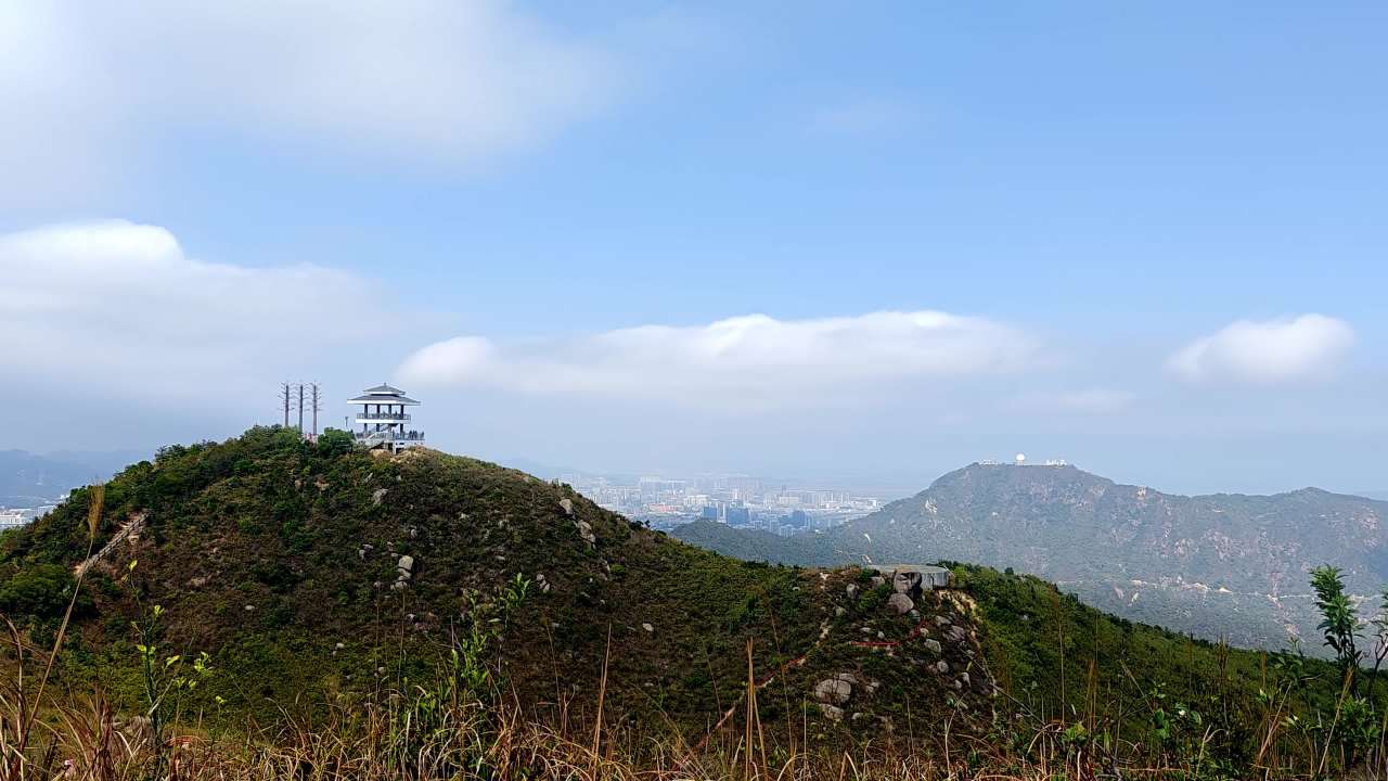 珠海山顶拍摄海天一色大美风光六