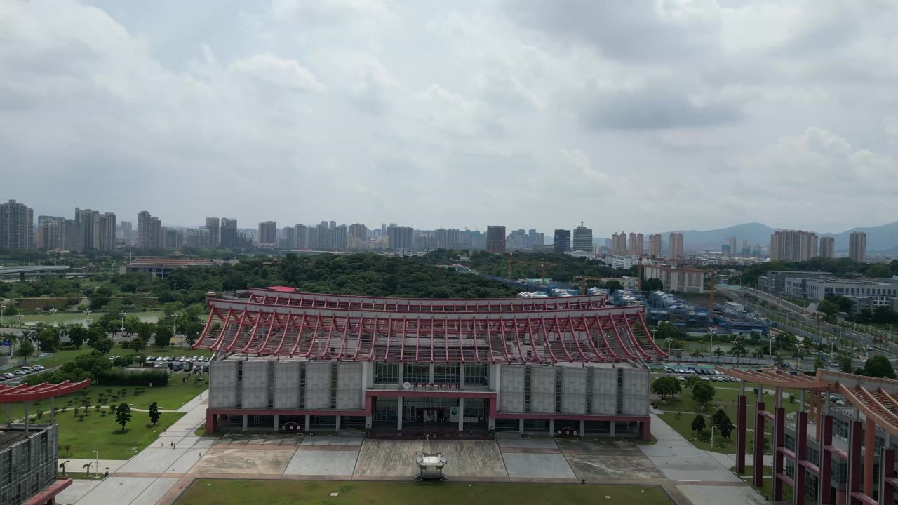  航拍福建漳州三馆