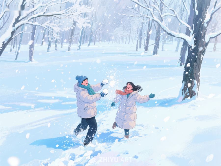 冬日雪地中的欢乐时光 138