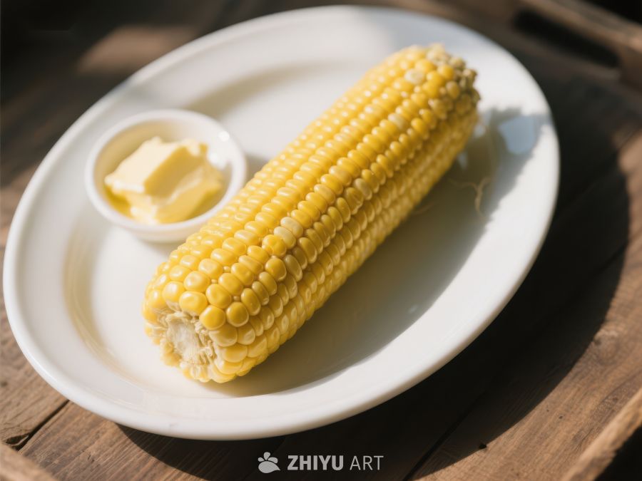 盘中玉米配黄油，简单美味 290