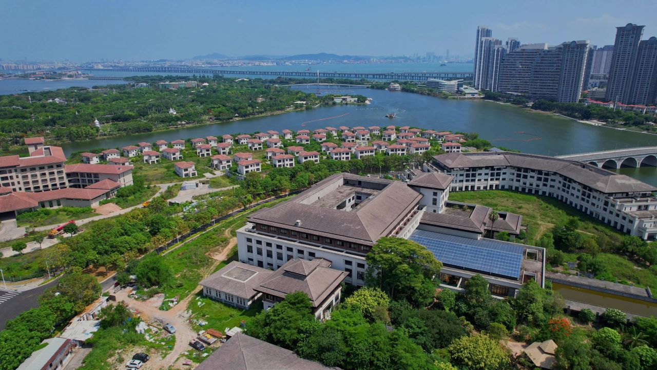 航拍厦门杏博湾温泉度假村 1