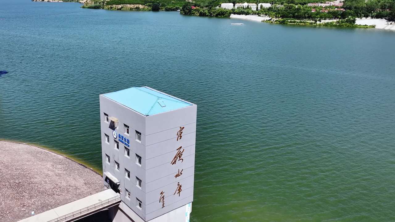 张家口官厅水库 跨湖桥 风电场