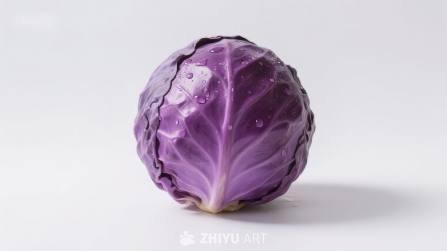 紫甘蓝特写
