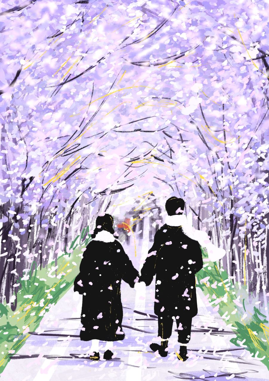 原创治愈插画作品素材四季节气节日自然 61