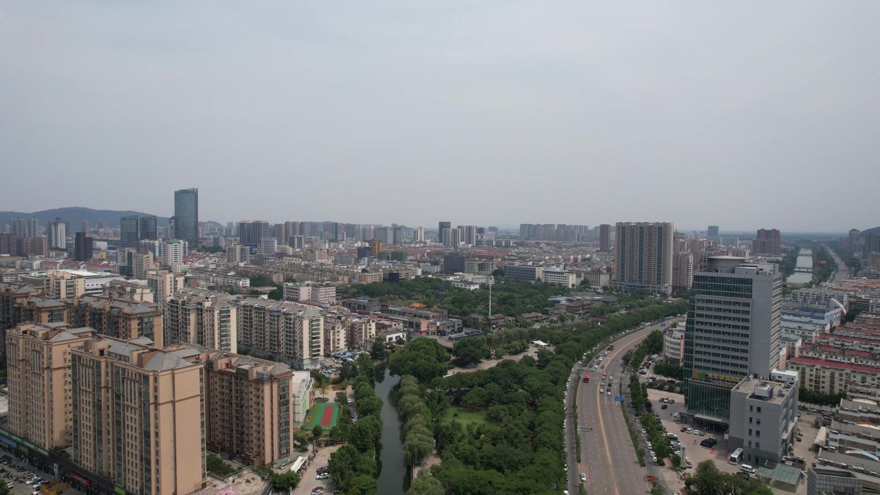 江苏连云港城市风光航拍