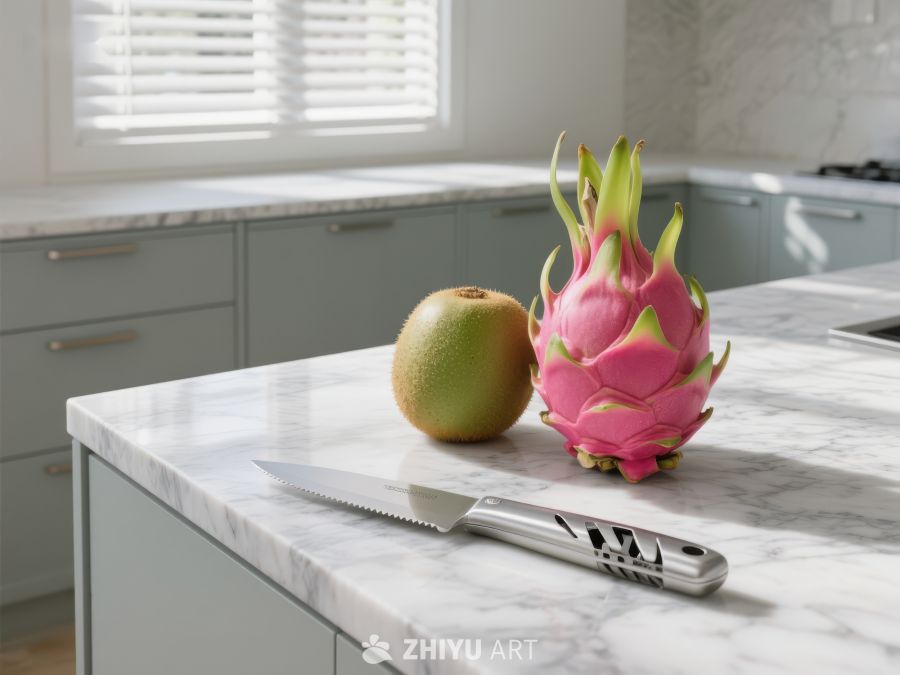 厨房台面上的火龙果与菠萝 127