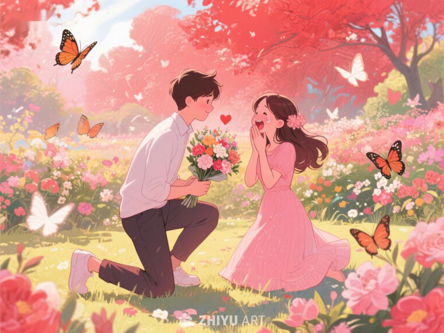 花海中浪漫求婚 348
