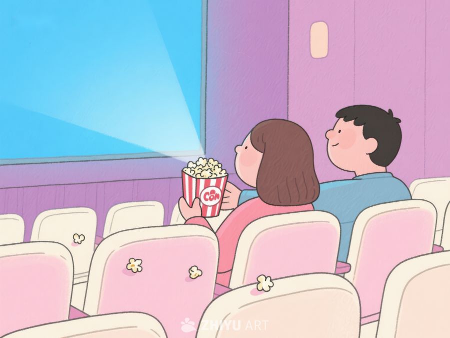 电影院里的情侣观影时光 93