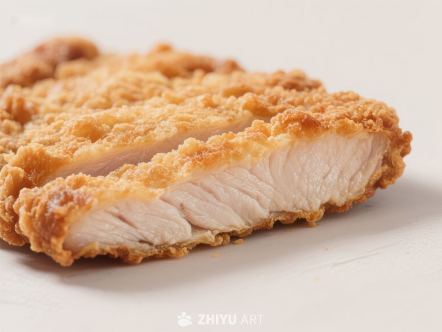 酥脆炸鸡排特写