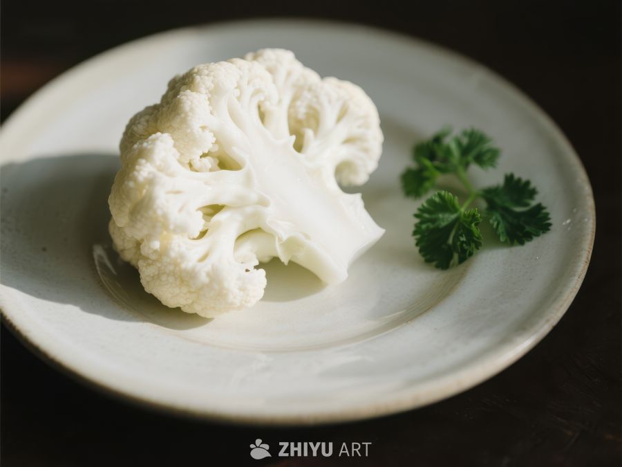 盘中的花椰菜与香草 269