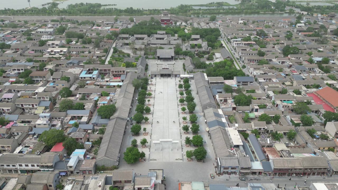 河北邯郸广府古城5A景区航拍