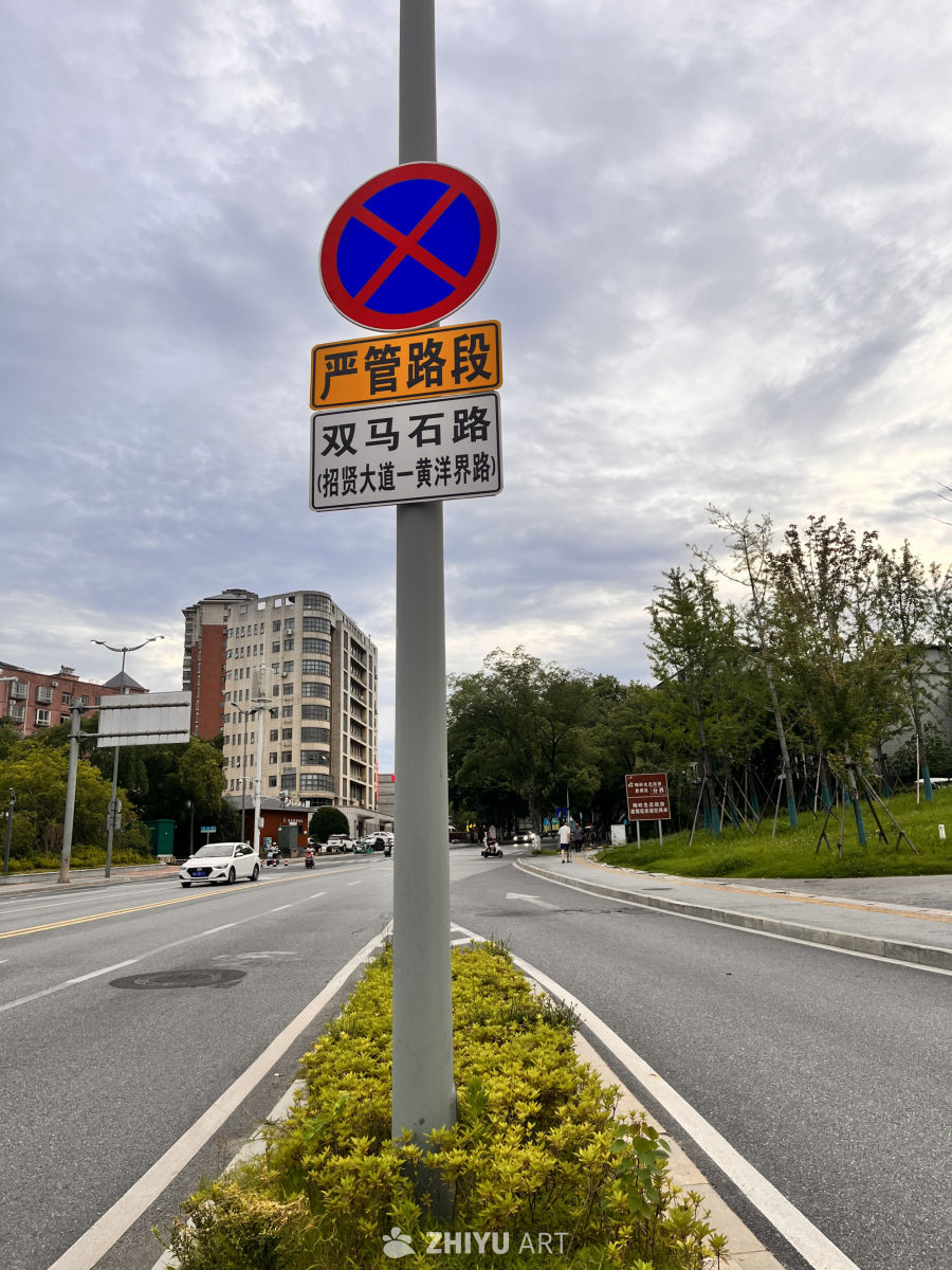 城市道路严管路段标识