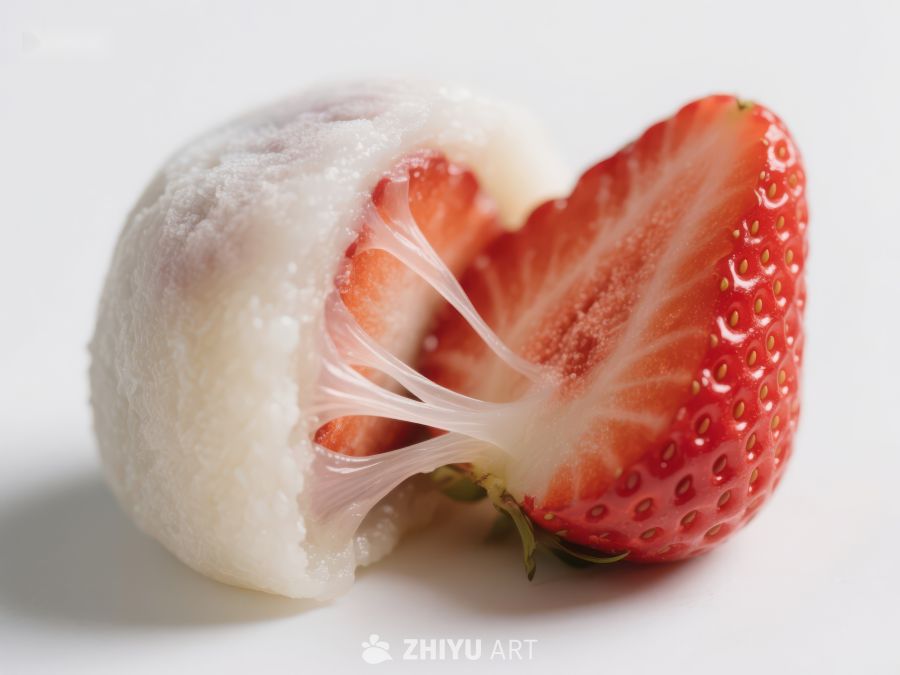 草莓包裹奶油，清新诱人