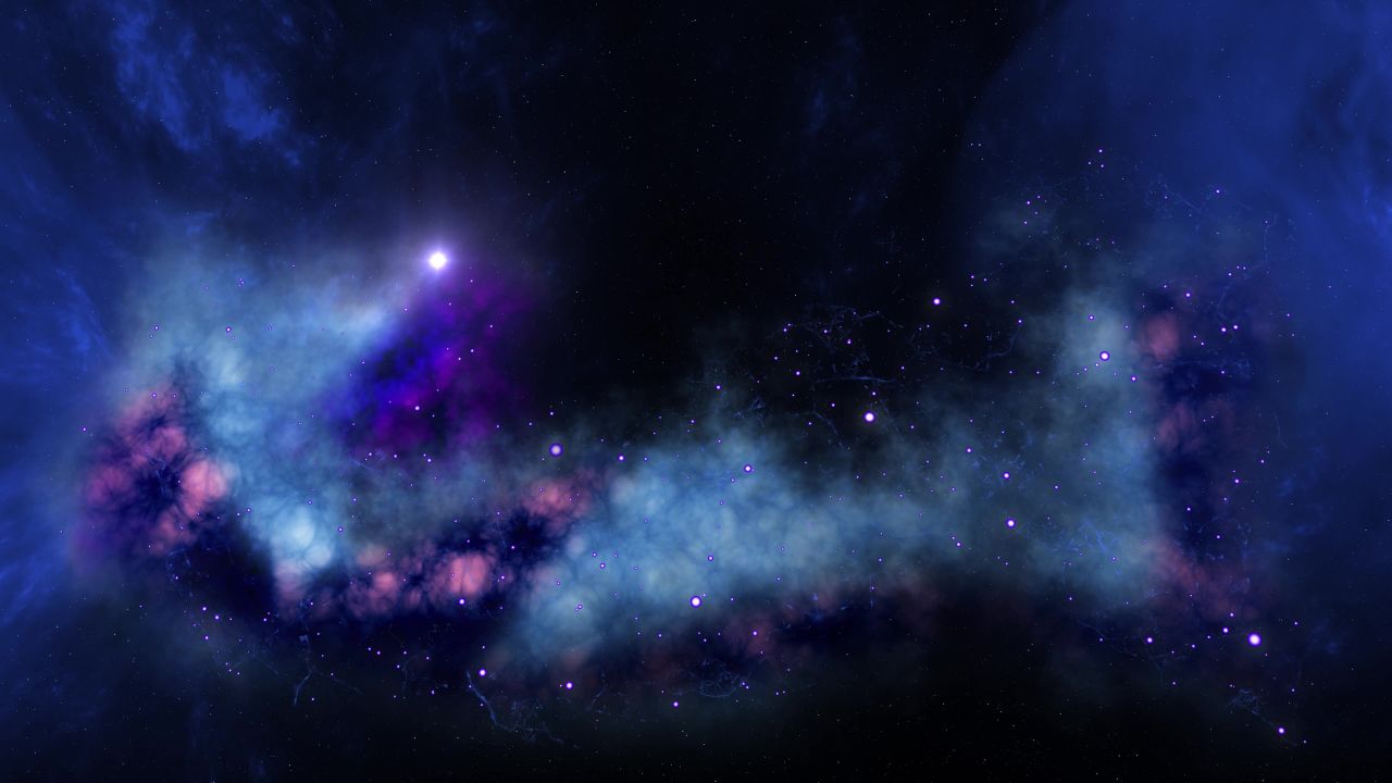 蓝色的星云星级宇宙云气星座空间